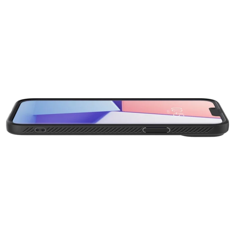 Etui Spigen Liquid Air na iPhone 14 - czarny mat - obrazek 10