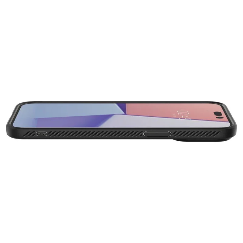 Etui Spigen Liquid Air na iPhone 14 Pro Max - czarny mat - obrazek 9