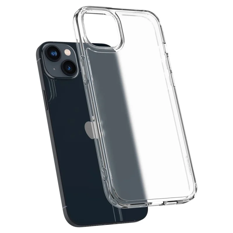 Etui Spigen Ultra Hybrid na iPhone 14 - przezroczyste matowe - obrazek 6