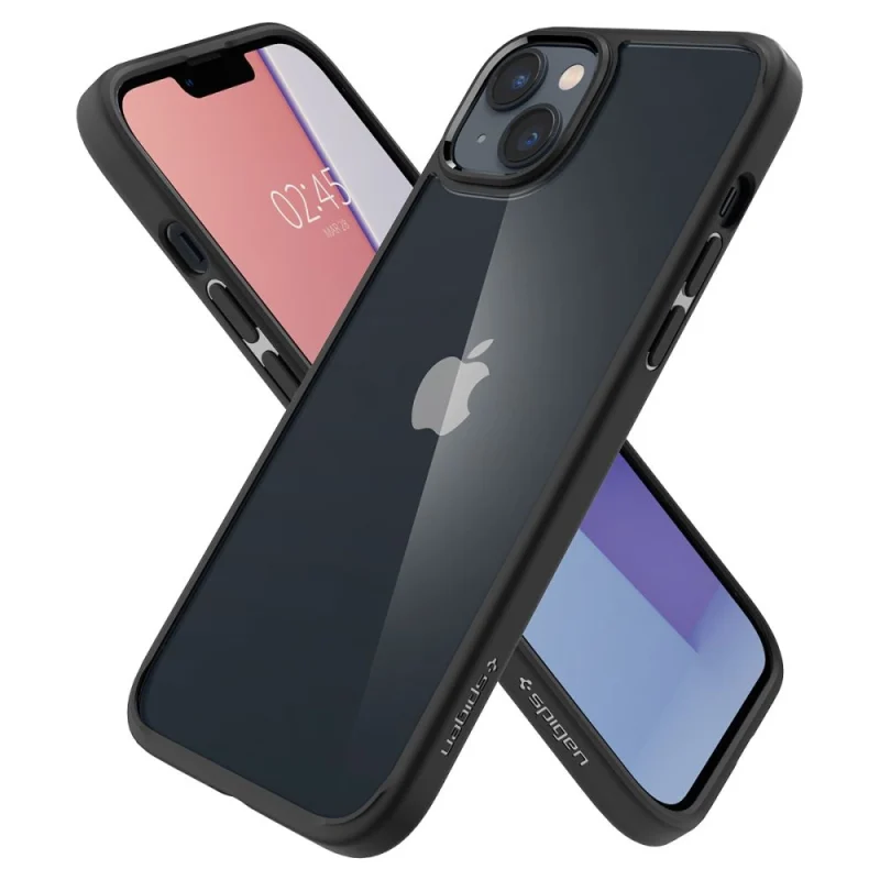 Etui Spigen Ultra Hybrid na iPhone 14 Plus - czarny mat - obrazek 7