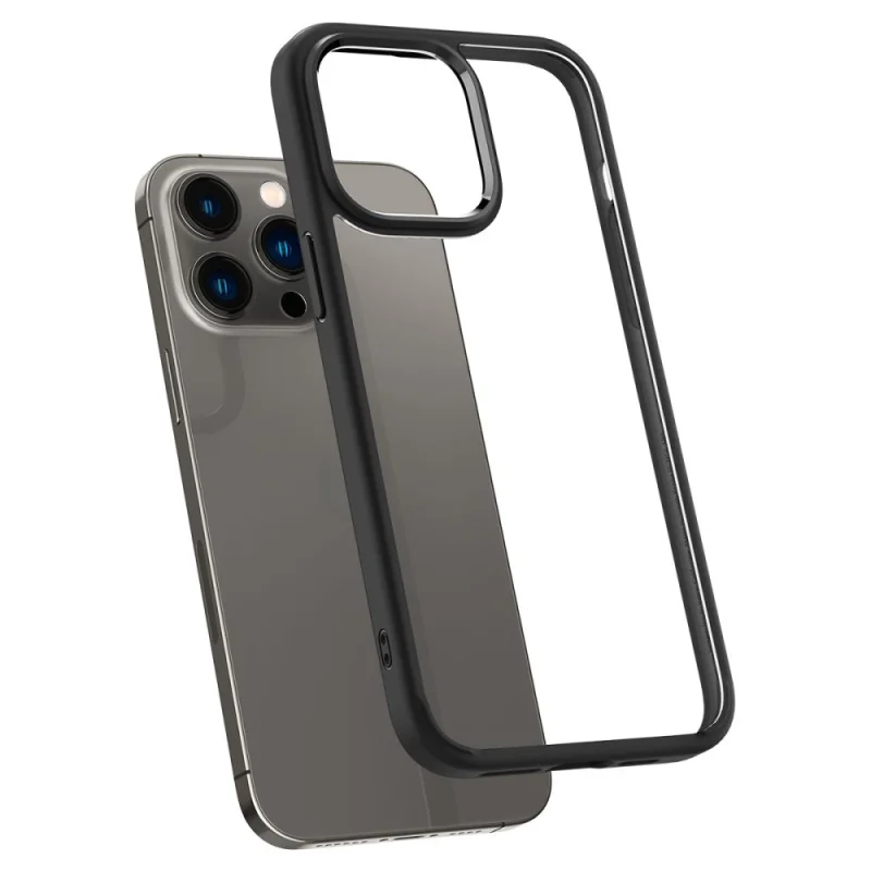 Etui Spigen Ultra Hybrid na iPhone 14 Pro - czarny mat - obrazek 6