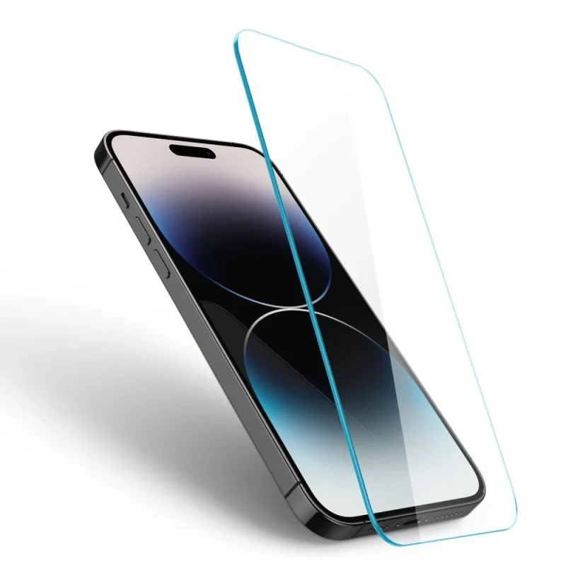 Szkło hartowane Spigen Glas.tR Slim na iPhone 14 Pro - obrazek 2