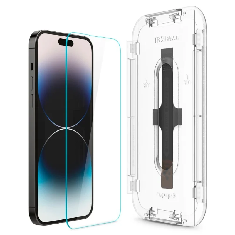 Szkło hartowane Spigen Glas.tR EZ Fit na iPhone 14 Pro Max - 2 szt. - obrazek 3