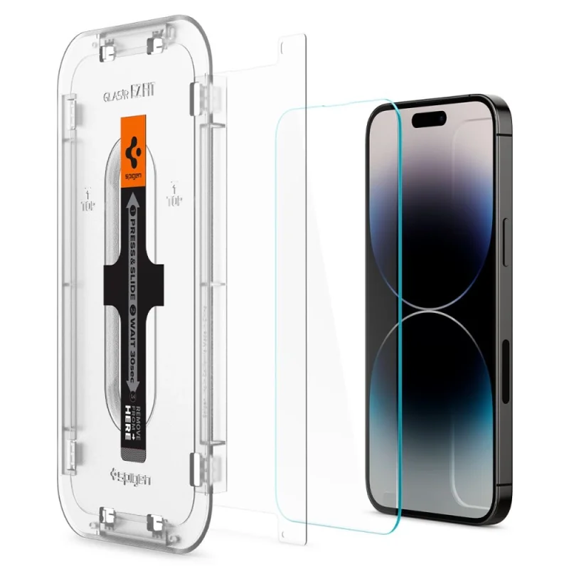 Szkło hartowane Spigen Glas.tR EZ Fit na iPhone 14 Pro Max - 2 szt. - obrazek 7