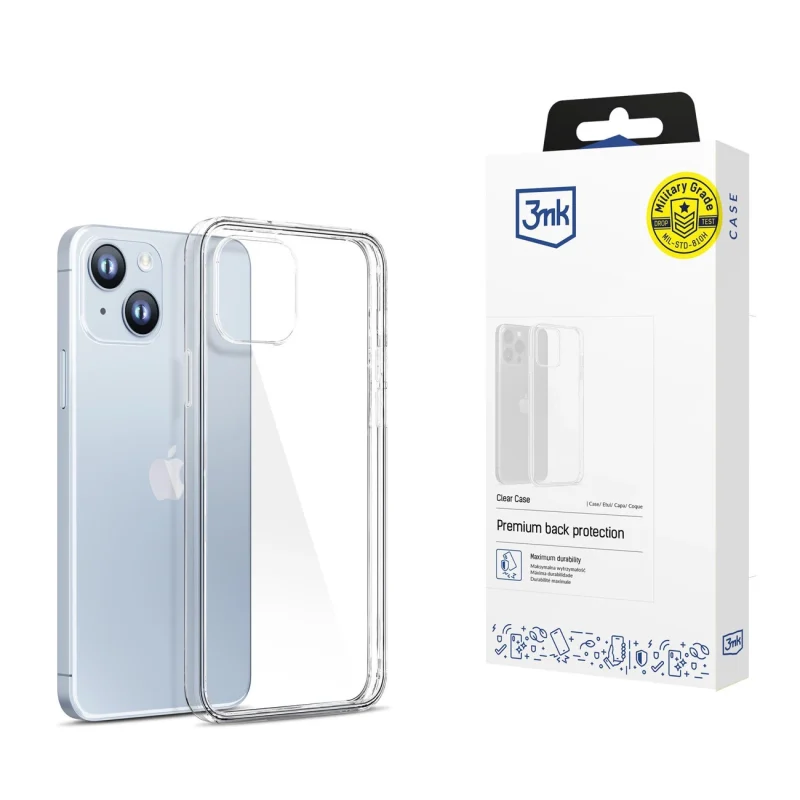 Etui 3mk Clear Case na iPhone 14 - przezroczyste