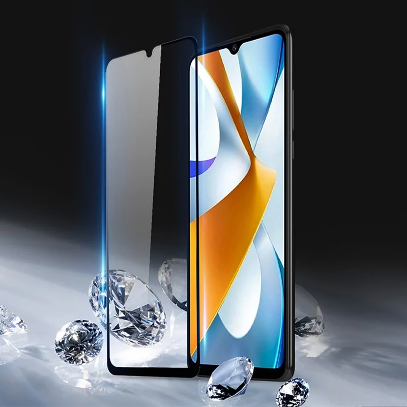 Dux Ducis 9D Tempered Glass szkło hartowane Xiaomi Poco C40 9H z czarną ramką - obrazek 4