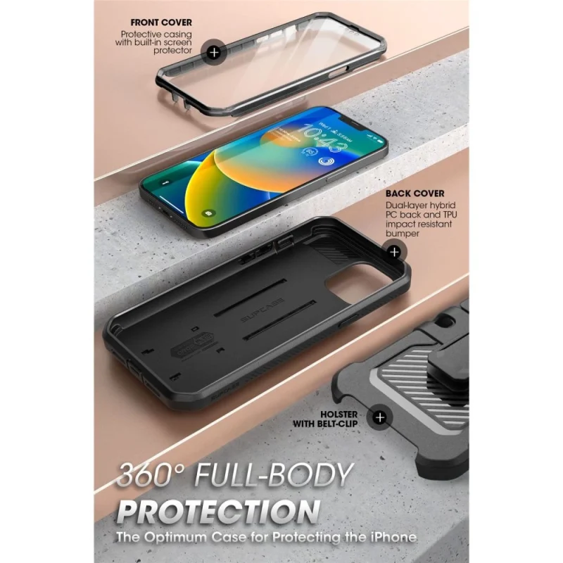 Etui Supcase Unicorn Beetle Pro na iPhone 13 / iPhone 14 - czarne - obrazek 6