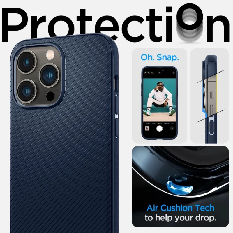 Etui Spigen Mag Armor na iPhone 14 Pro Max - niebieskie - obrazek 11