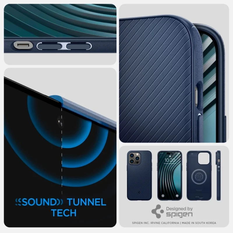 Etui Spigen Mag Armor na iPhone 14 Pro Max - niebieskie - obrazek 14