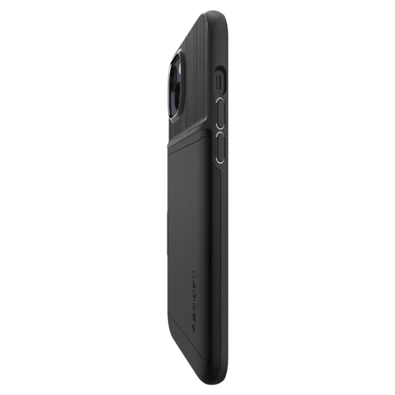 Etui Spigen Slim Armor CS na iPhone 14 Plus - czarne - obrazek 7