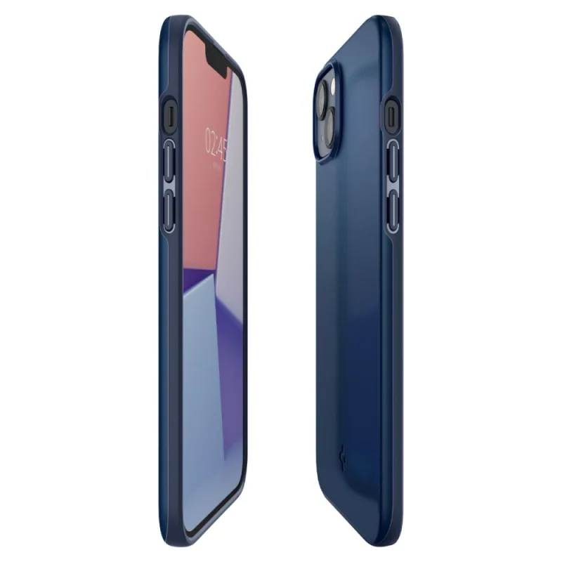 Etui Spigen Thin Fit na iPhone 14 Plus - niebieskie - obrazek 7