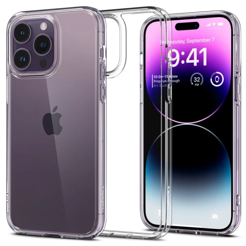 Etui Spigen Ultra Hybrid na iPhone 14 Pro Max - przezroczyste