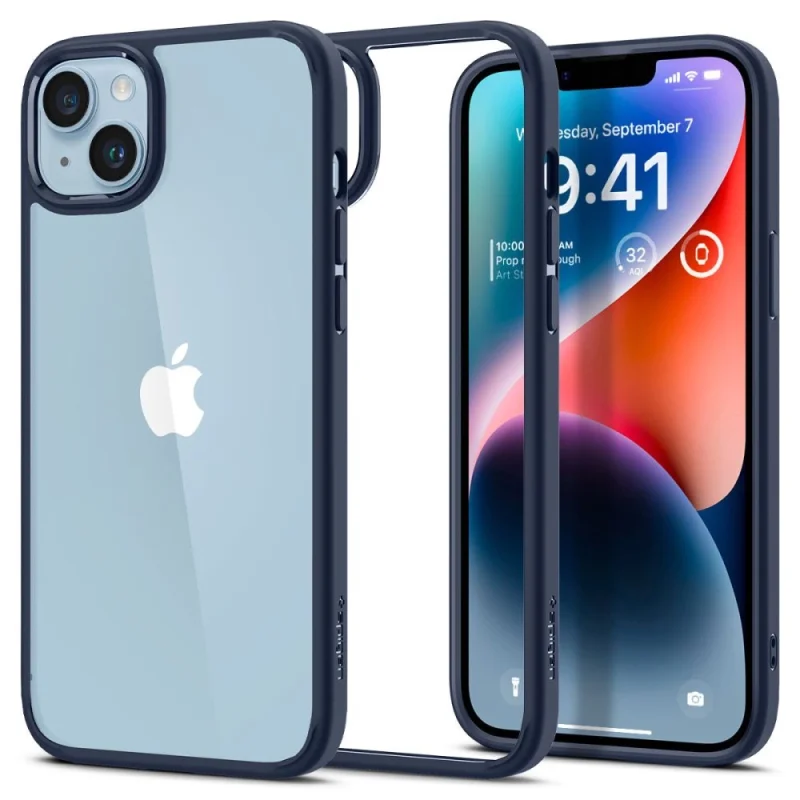 Etui Spigen Ultra Hybrid na iPhone 14 Plus - niebieskie