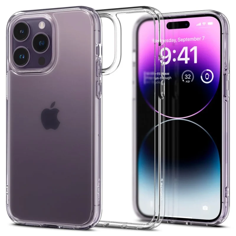 Etui Spigen Ultra Hybrid na iPhone 14 Pro - matowo-przezroczyste