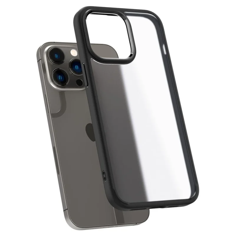 Etui Spigen Ultra Hybrid na iPhone 14 Pro - matowo-czarne - obrazek 6