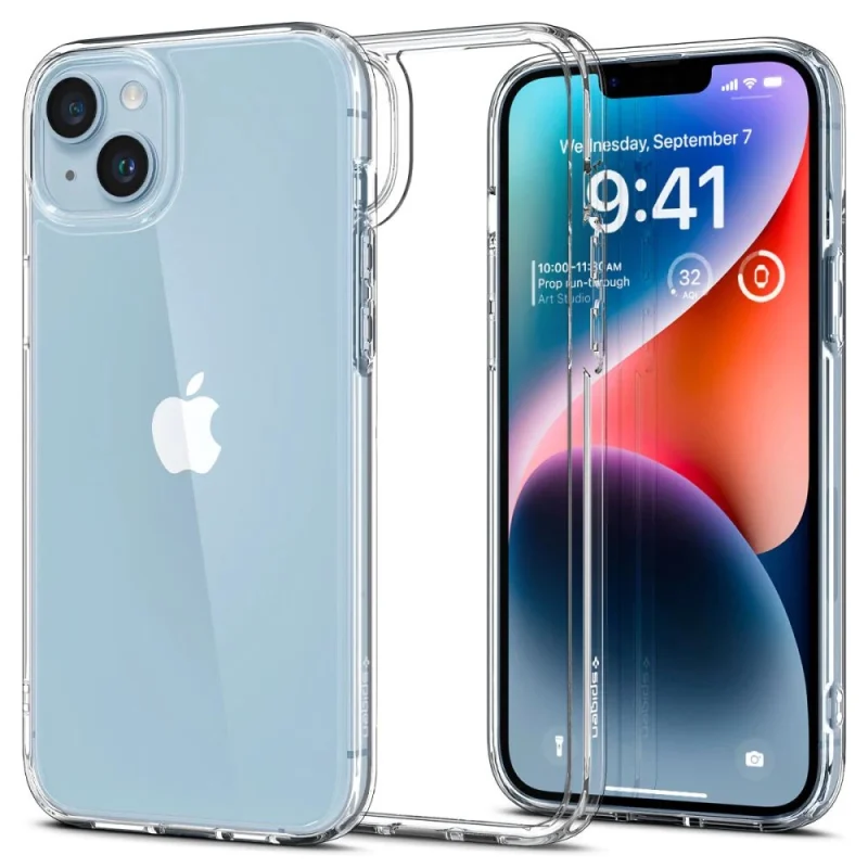 Etui Spigen Ultra Hybrid na iPhone 14 - przezroczyste