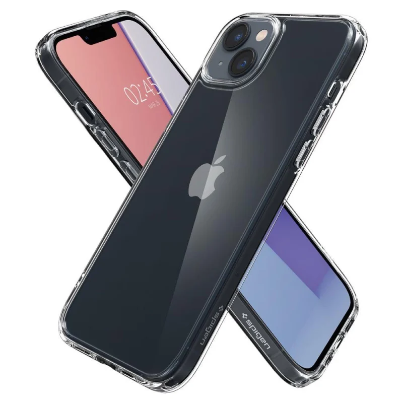 Etui Spigen Ultra Hybrid na iPhone 14 - przezroczyste - obrazek 12