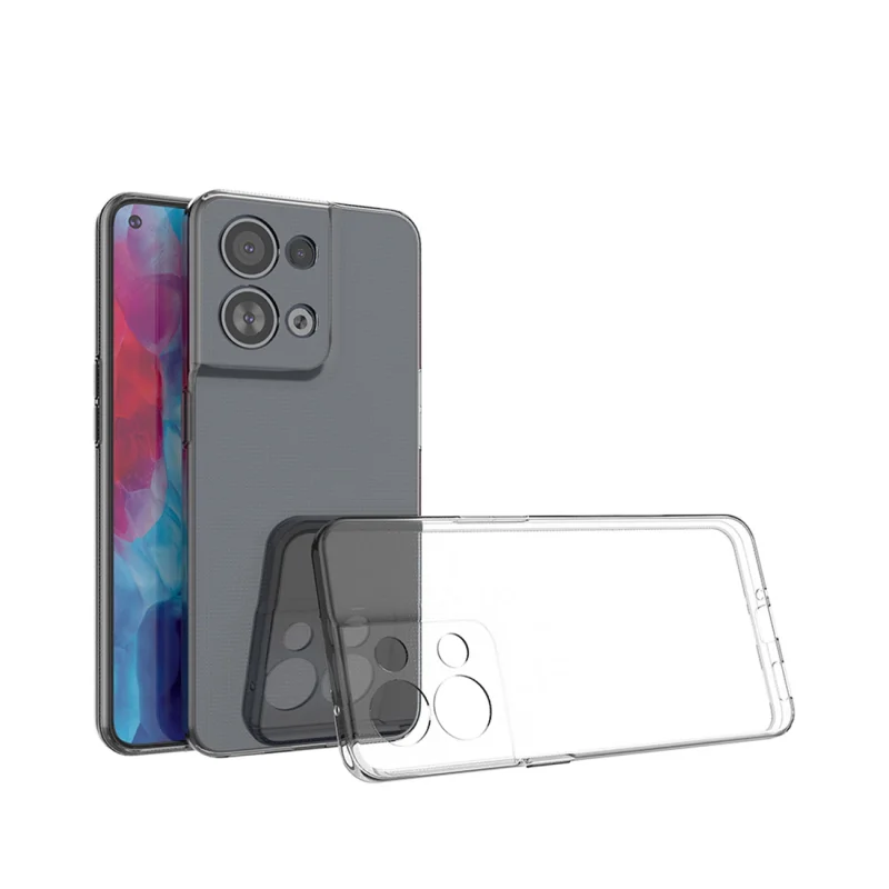 Ultra Clear 0.5mm etui Oppo Reno 8 cienki pokrowiec przezroczyste - obrazek 2