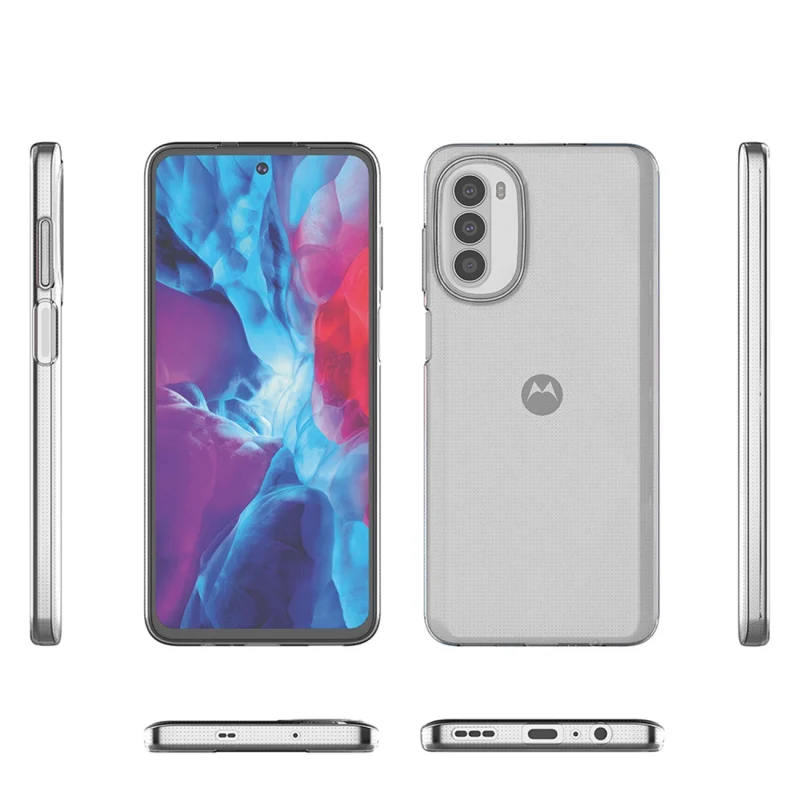 Ultra Clear 0.5mm etui Motorola Moto G82 5G / Moto G52 cienki pokrowiec przezroczyste - obrazek 3