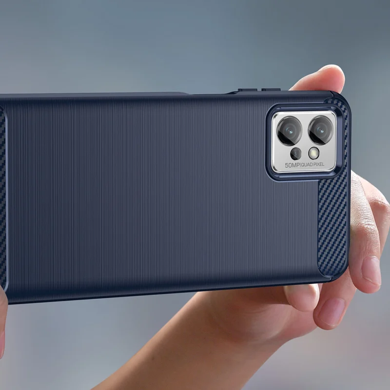 Carbon Case etui Xiaomi 12 Lite elastyczny silikonowy karbonowy pokrowiec czarne - obrazek 5