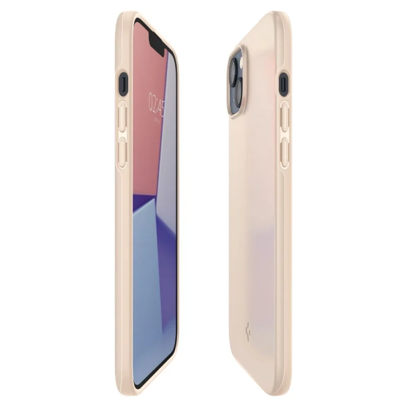 Etui Spigen Thin Fit na iPhone 14 Plus - piaskowe - obrazek 7