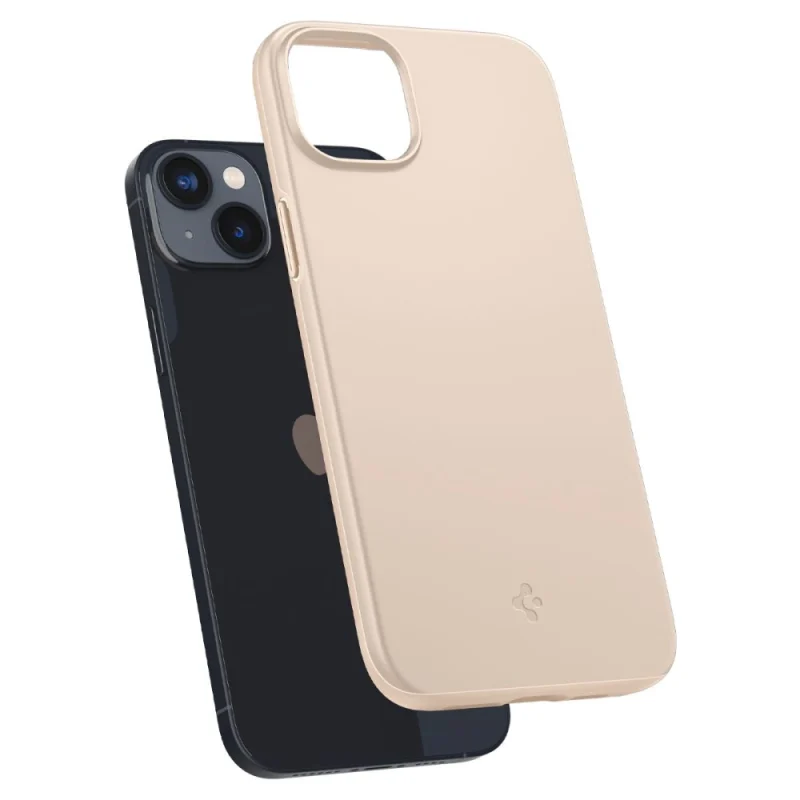 Etui Spigen Thin Fit na iPhone 14 Plus - piaskowe - obrazek 8