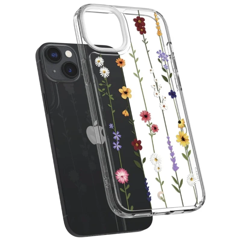 Etui Spigen Cyrill Cecile na iPhone 14 Plus - przezroczyste w kwiaty - obrazek 6