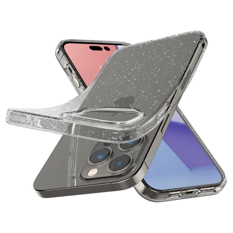 Etui Spigen Liquid Crystal na iPhone 14 Pro Max - przezroczysto-brokatowe - obrazek 7