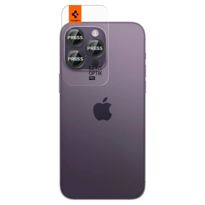 Osłona aparatu Spigen Glas.tR EZ Fit Optik Camera Protector na iPhone 14 Pro / Pro Max / 15 Pro / Pro Max / 16 Pro / Pro Max - czarna 2 szt. - obrazek 11