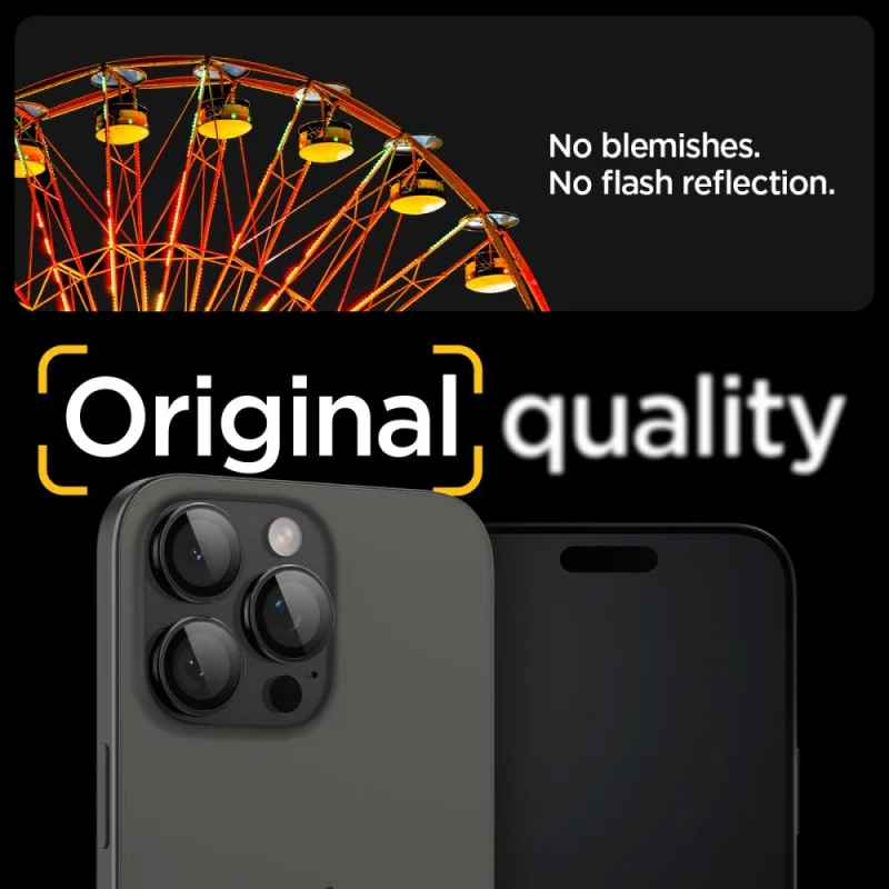 Osłona aparatu Spigen Glas.tR EZ Fit Optik Camera Protector na iPhone 14 Pro / Pro Max / 15 Pro / Pro Max / 16 Pro / Pro Max - czarna 2 szt. - obrazek 13