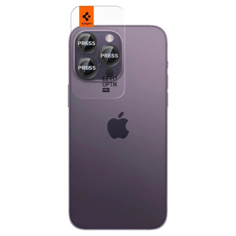 Osłona aparatu Spigen Glas.tR EZ Fit Optik Camera Protector na iPhone 14 Pro / Pro Max / 15 Pro / Pro Max / 16 Pro / Pro Max - czarna 2 szt. - obrazek 7