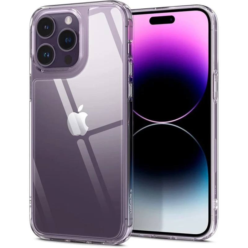 Etui Spigen Quartz Hybrid na iPhone 14 Pro Max - przezroczyste