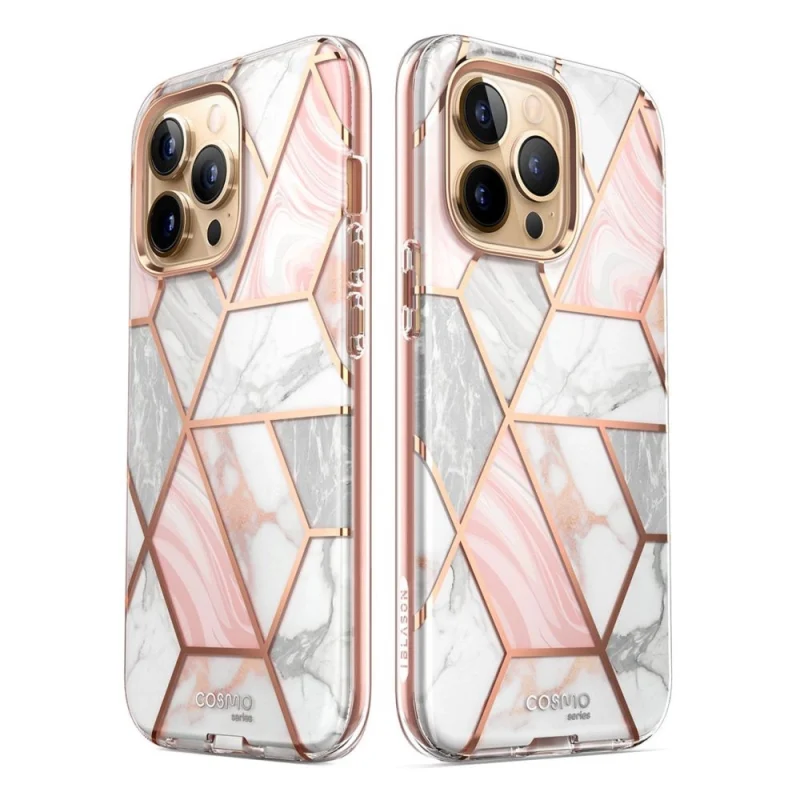 Etui Supcase Cosmo na iPhone 14 Pro - różowy marmur - obrazek 11