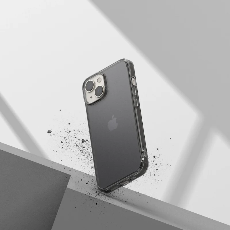 Ringke Fusion Matte etui iPhone 14 Plus pokrowiec z żelową ramką szary - obrazek 5