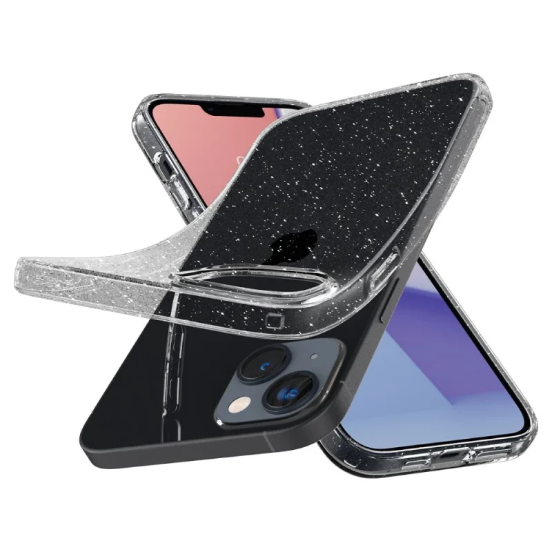 Etui Spigen Liquid Crystal na iPhone 14 - przezroczysto-brokatowe - obrazek 7