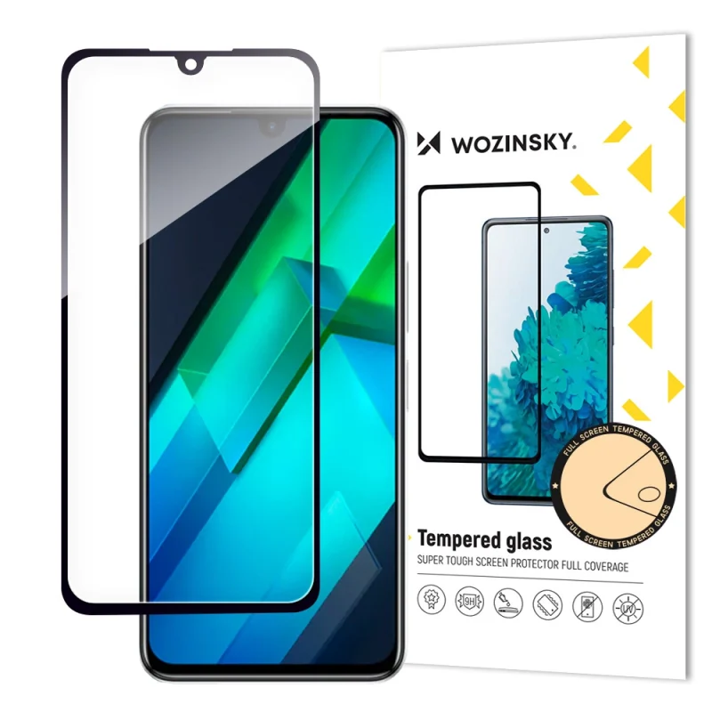 Wozinsky Full Glue szkło hartowane Infinix Note 12 G96 na cały ekran z ramką czarny (case friendly)