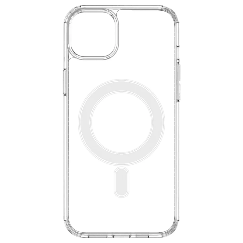 Etui magnetyczne Clear Magnetic Case z MagSafe do iPhone 14 Plus  ze srebrnym ringiem - przezroczyste - obrazek 10