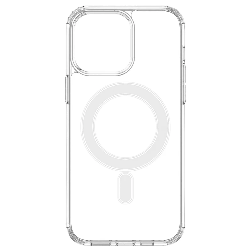 Etui magnetyczne Clear Magnetic Case z MagSafe do iPhone 14 Pro Max ze srebrnym ringiem - przezroczyste - obrazek 9