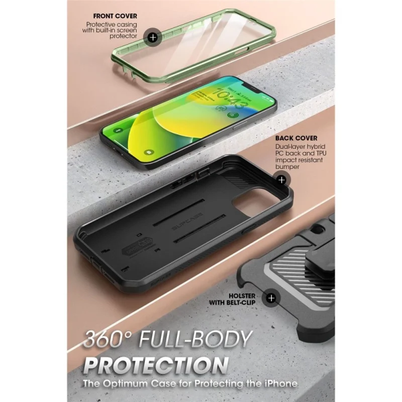 Etui Supcase Unicorn Beetle Pro na iPhone 14 Plus - zielone - obrazek 11