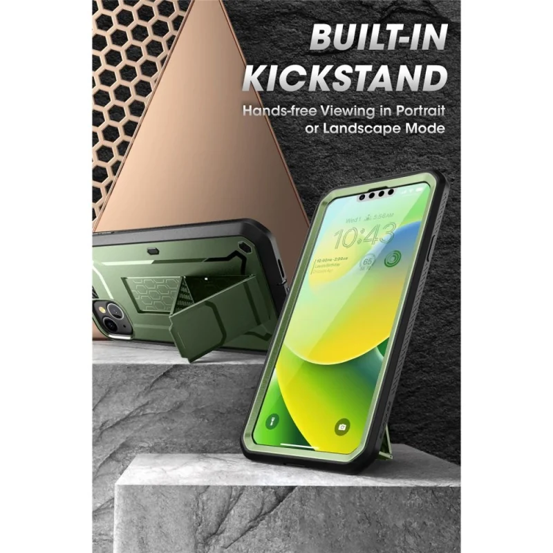 Etui Supcase Unicorn Beetle Pro na iPhone 14 Plus - zielone - obrazek 3