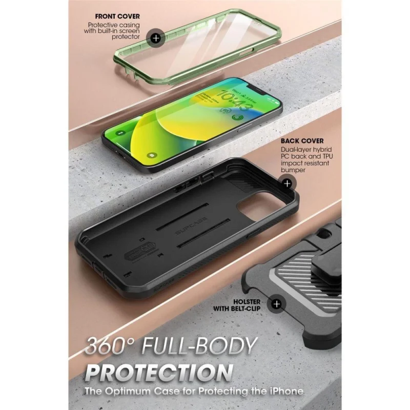 Etui Supcase Unicorn Beetle Pro na iPhone 14 Plus - zielone - obrazek 4