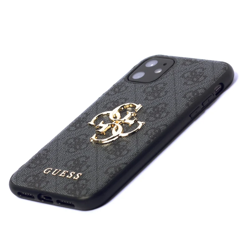 Etui Guess 4G Big Metal Logo na iPhone 11 / Xr - szare - obrazek 3