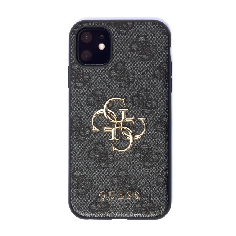 Etui Guess 4G Big Metal Logo na iPhone 11 / Xr - szare - obrazek 4