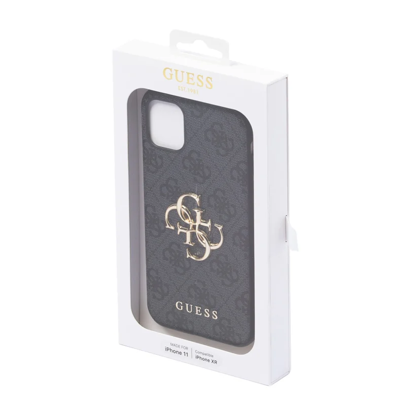 Etui Guess 4G Big Metal Logo na iPhone 11 / Xr - szare - obrazek 7