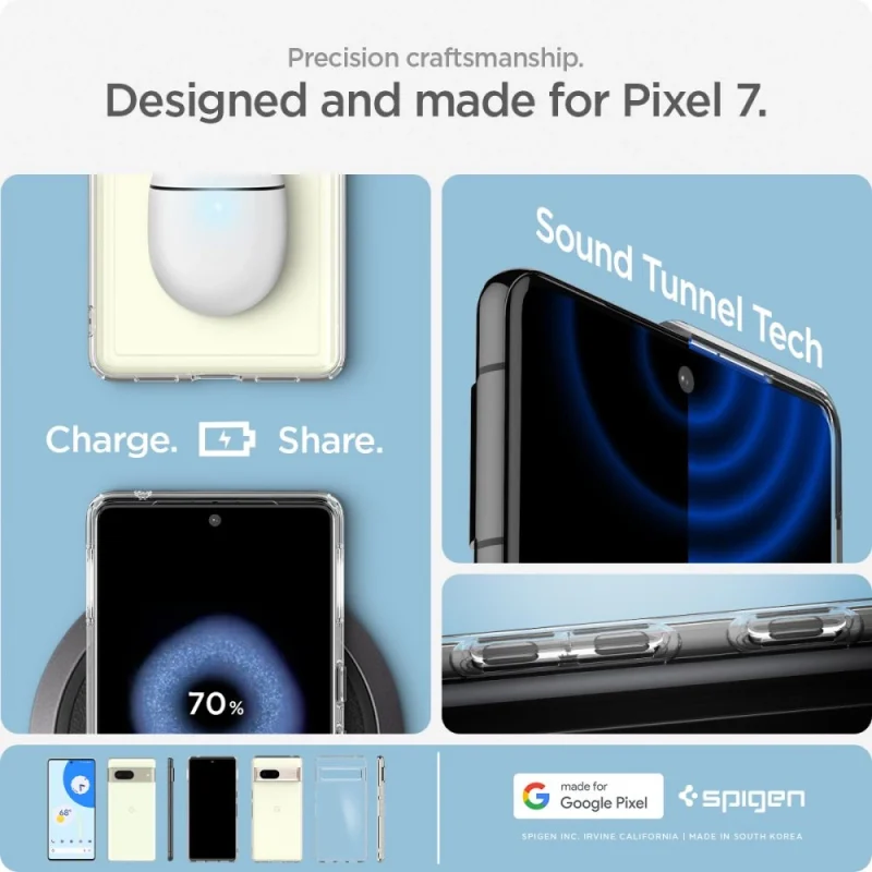 Etui Spigen Ultra Hybrid na Google Pixel 7 - przezroczyste - obrazek 15