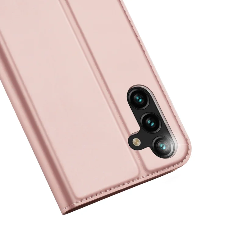 Dux Ducis Skin Pro etui Samsung Galaxy A14 4G / 5G pokrowiec z klapką portfel na kartę podstawka różowe - obrazek 3