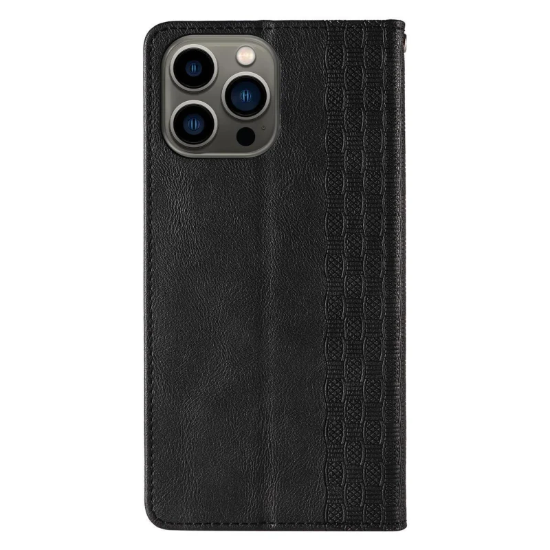 Magnet Strap Case etui Samsung Galaxy S23 pokrowiec z klapką portfel mini smycz podstawka czarne - obrazek 6