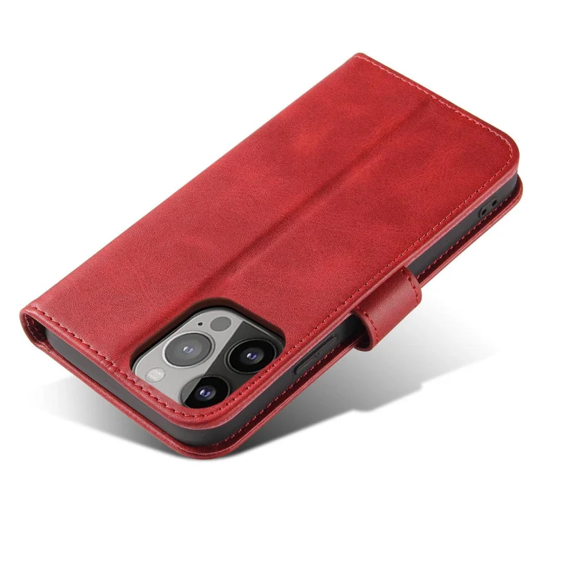 Magnet Case etui Samsung Galaxy S23 pokrowiec z klapką portfel podstawka czerwone - obrazek 5