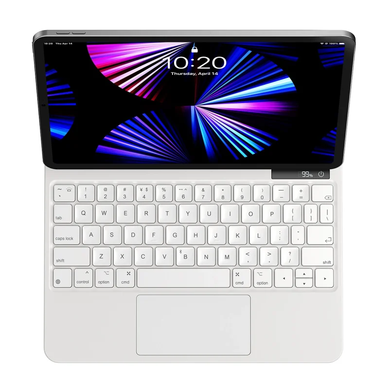 Etui magnetyczne z klawiaturą do iPad Pro 12.9'' Baseus Brilliance - białe - obrazek 2