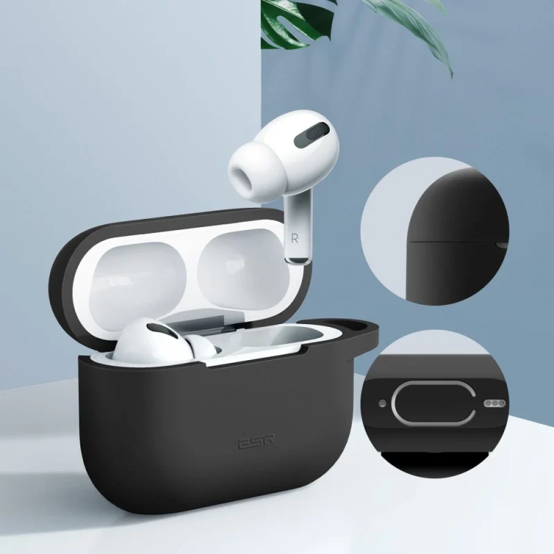 Etui ESR Bounce na Apple AirPods Pro 1 / 2 - czarne - obrazek 2